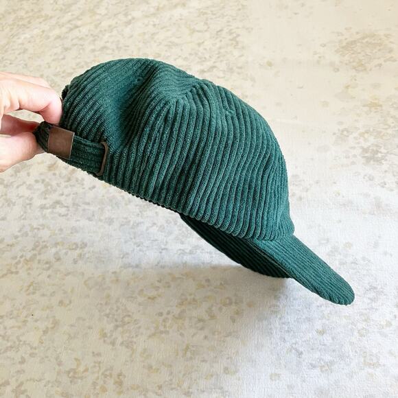 Free & Easy Fat Corduroy Hat OS Dark Green Strapback Baseball Cap One Size - Picture 6 of 7